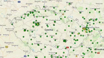 Mapa kvality ovzduší ČR aneb jak se nám tu dýchá